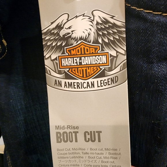 NWT Harley Davidson Women's Embelished Boot Cut Jeans Size 6 99176-16VW - Picture 6 of 8